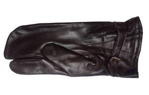 Soviet genuine leather mittens