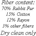 Fiber Content Label